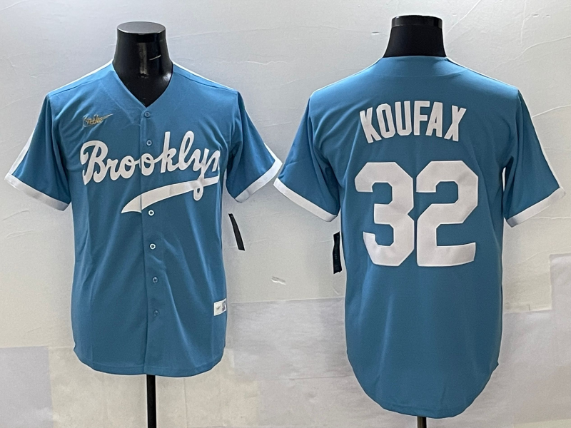 Sandy Koufax Los Angeles Dodgers Light Blue Jersey