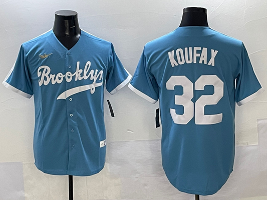 Sandy Koufax Los Angeles Dodgers Light Blue Jersey