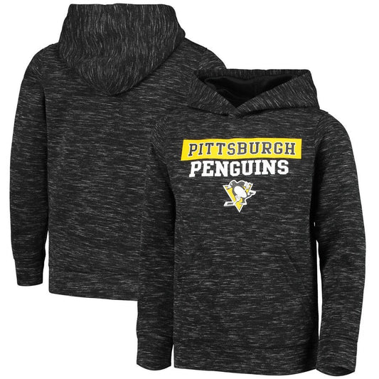 Black Pittsburgh Penguins Logo Scuba Pullover Hoodie