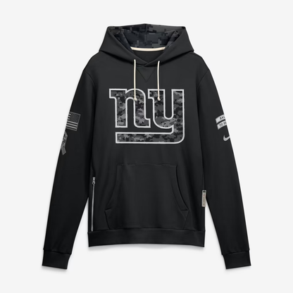 Men's NY Giants 2026 Salute to Service Sideline Dri-FIT Pullover Hoodie in Black