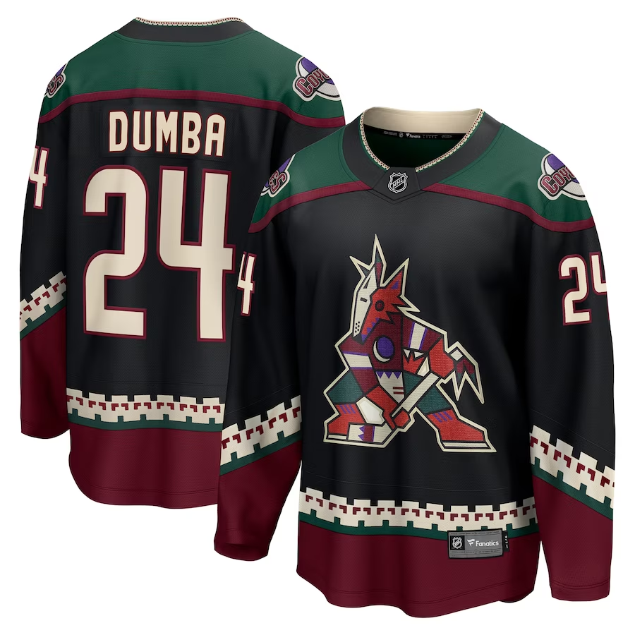 Matt Dumba #24 Arizona Coyotes Black Jersey for Men