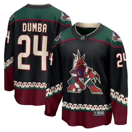 Matt Dumba #24 Arizona Coyotes Black Jersey for Men