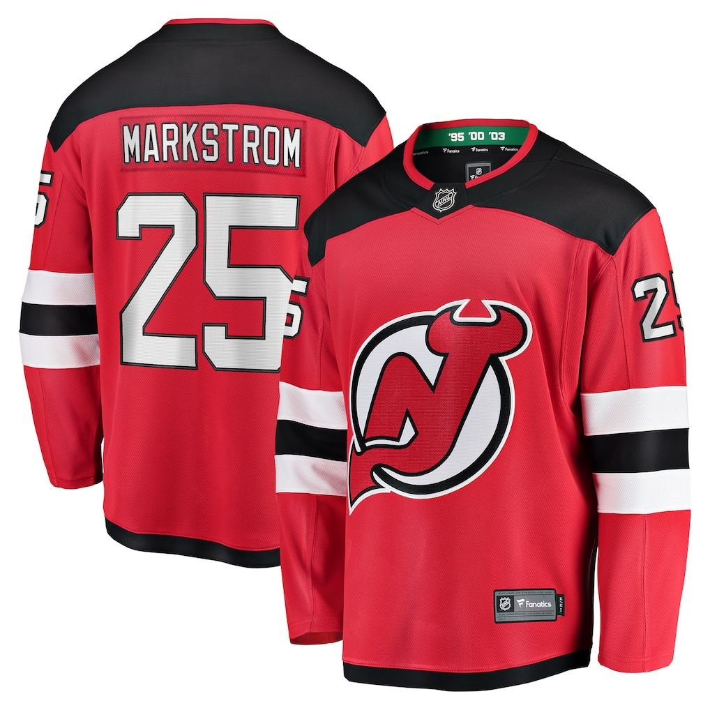 Jacob Markstrom #25 New Jersey Devils Red Home Breakaway Player Jersey