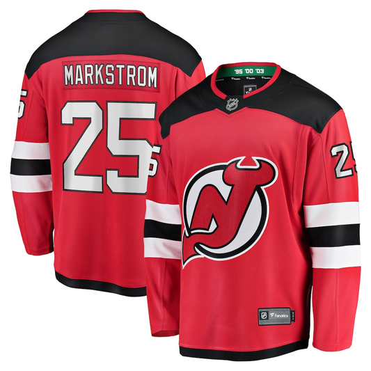 Jacob Markstrom #25 New Jersey Devils Red Home Breakaway Player Jersey