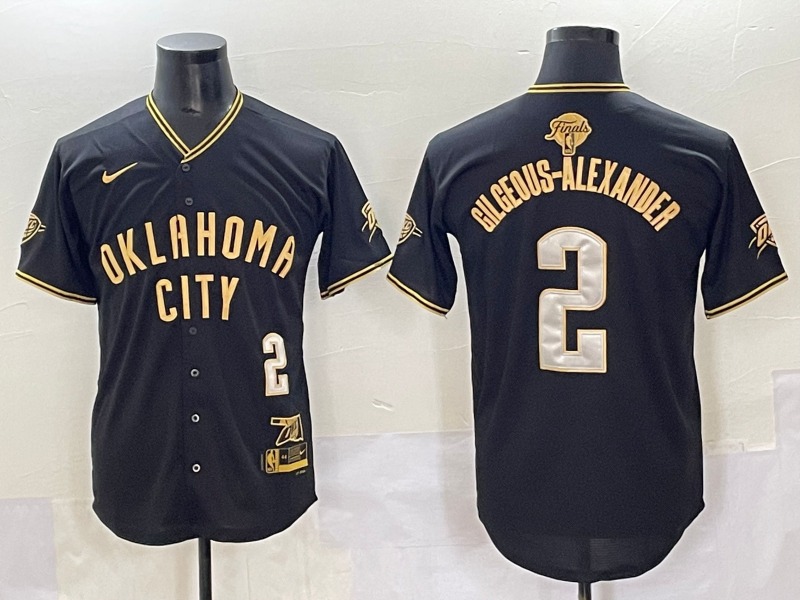 Shai Gilgeous-Alexander Oklahoma City Thunder Black Jersey