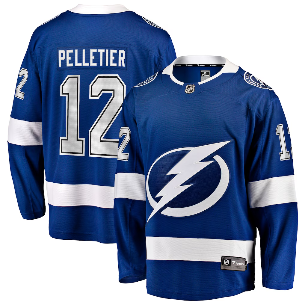Jakob Pelletier Tampa Bay Lightning Blue Jersey